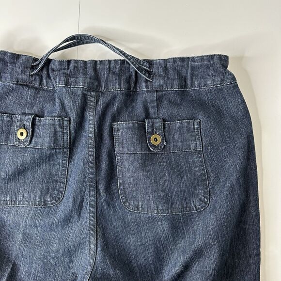 Willi Smith Wide Leg Denim Jeans Sz 12 Jeans Elastic Back Business Casual Vtg - Picture 14 of 15